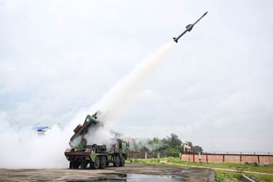 IADWS interceptor launch during maiden flight test