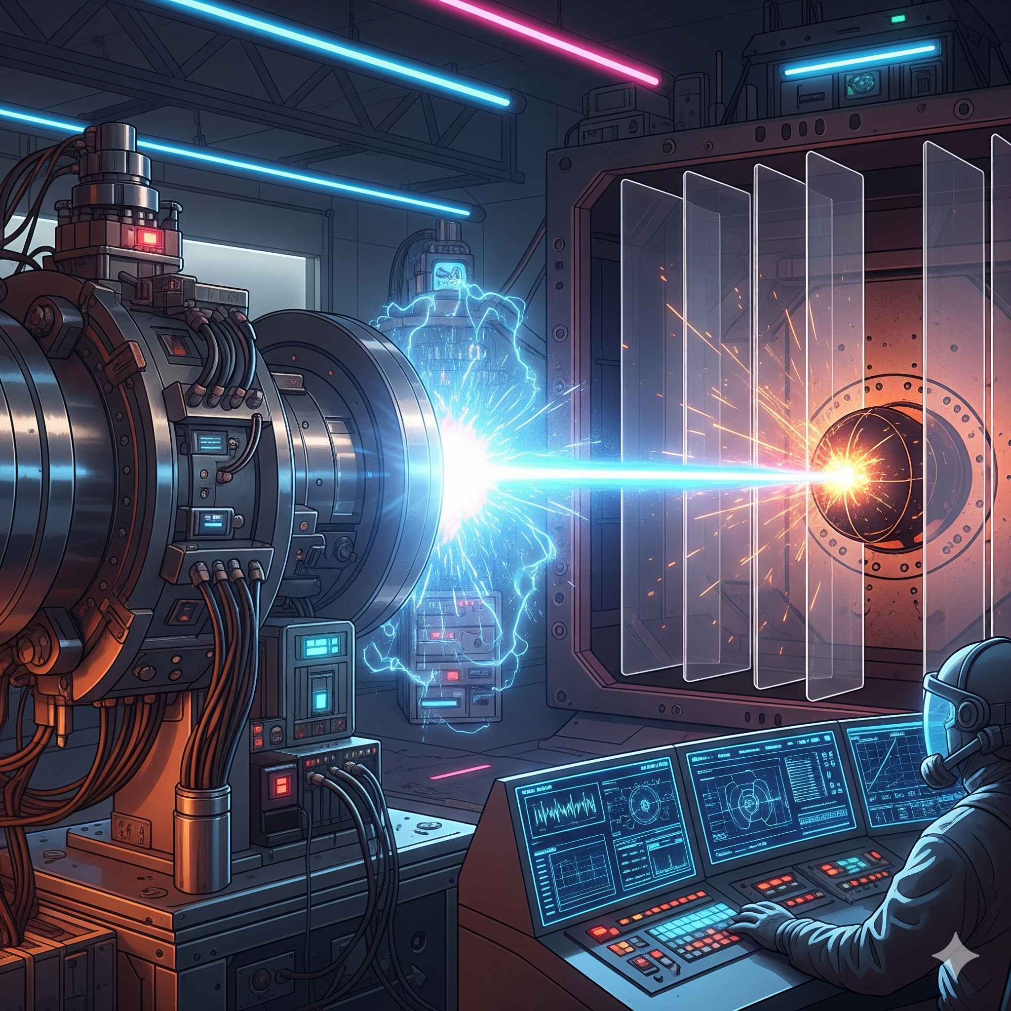 High-power laser defence system test illustration