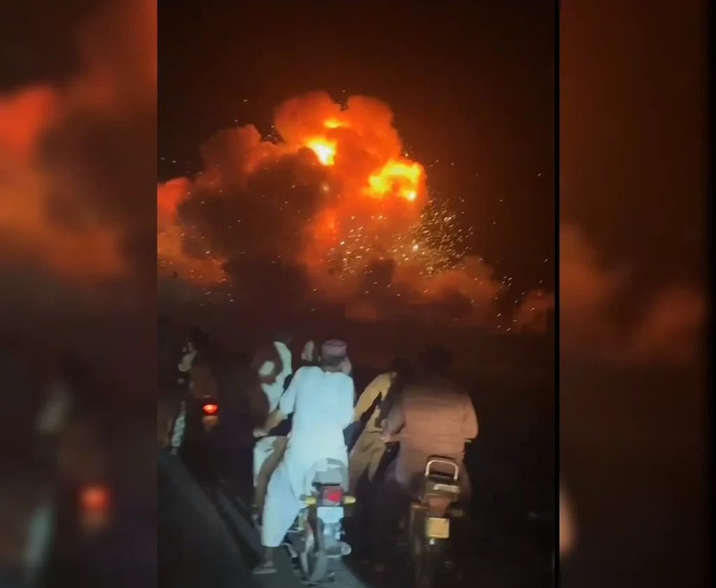 Missile Strike at Night