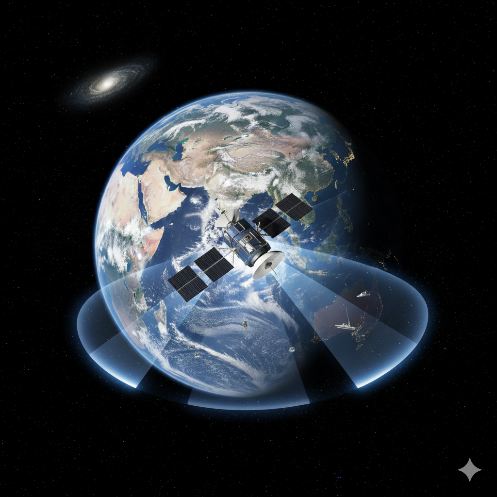 CMS-03 satellite coverage map over Indian Ocean