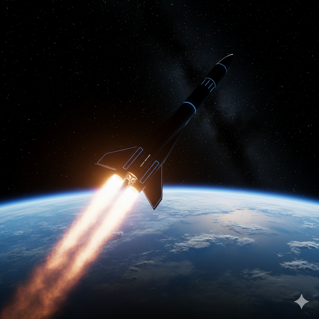 Conceptual launch of Kusha-3 350km interceptor