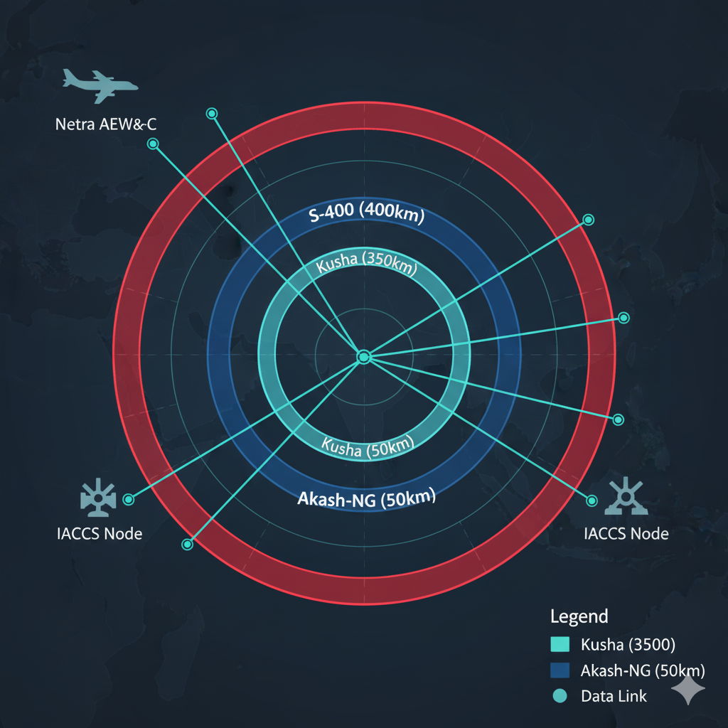 Kusha in multi-layered air defence with S-400 and Akash-NG