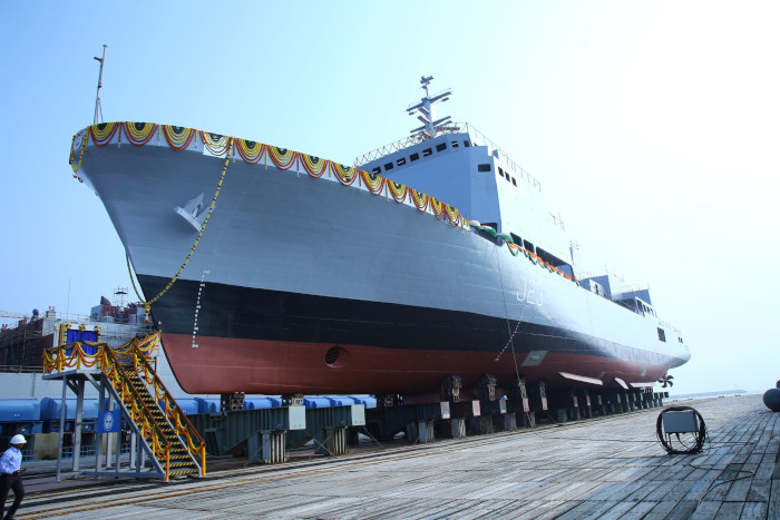 INS Ikshak commissioning marks India's growing hydrographic prowess INS Ikshak being commissioned at Kochi Naval Base