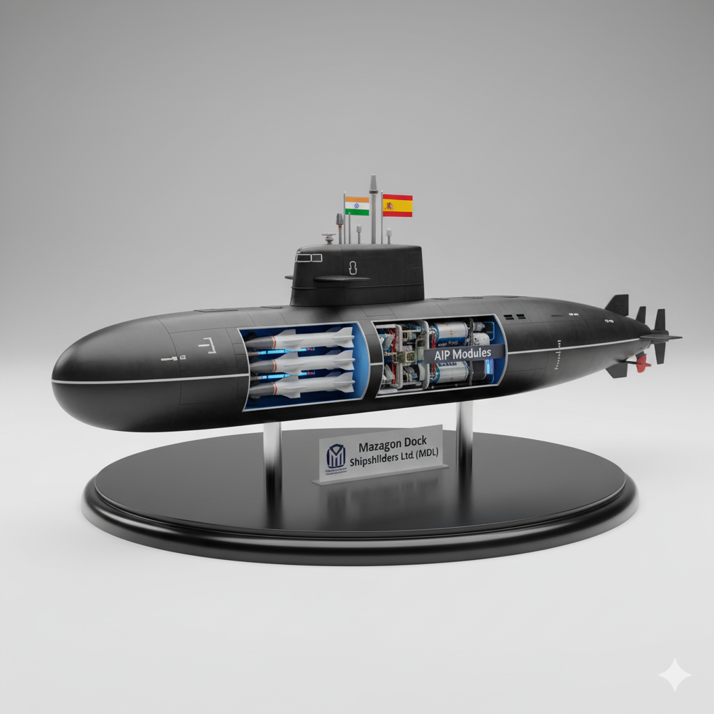P-75I Scorpene model with VLS and lithium-ion AIP