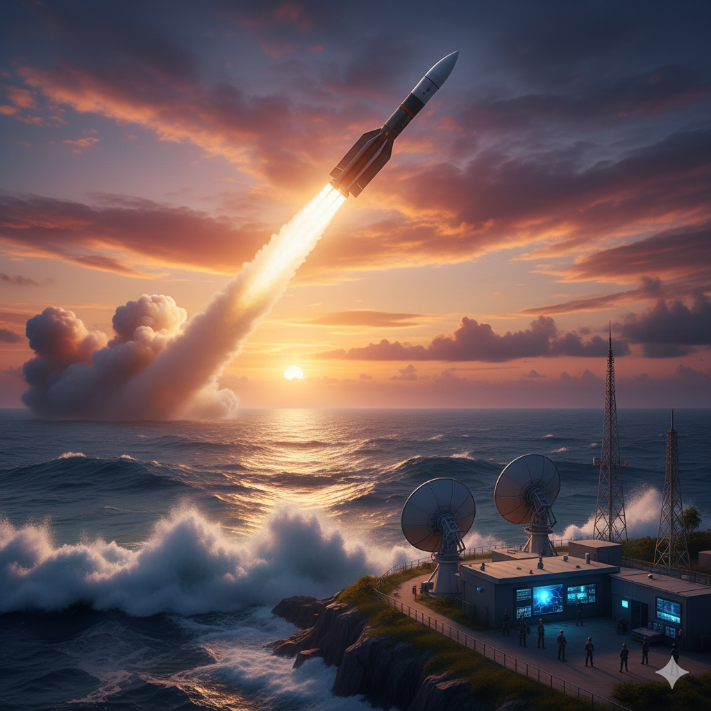 Imminent Ballistic Missile Test: India's Long-Range Strike Capabilities in Focus Over Indian Ocean missile test